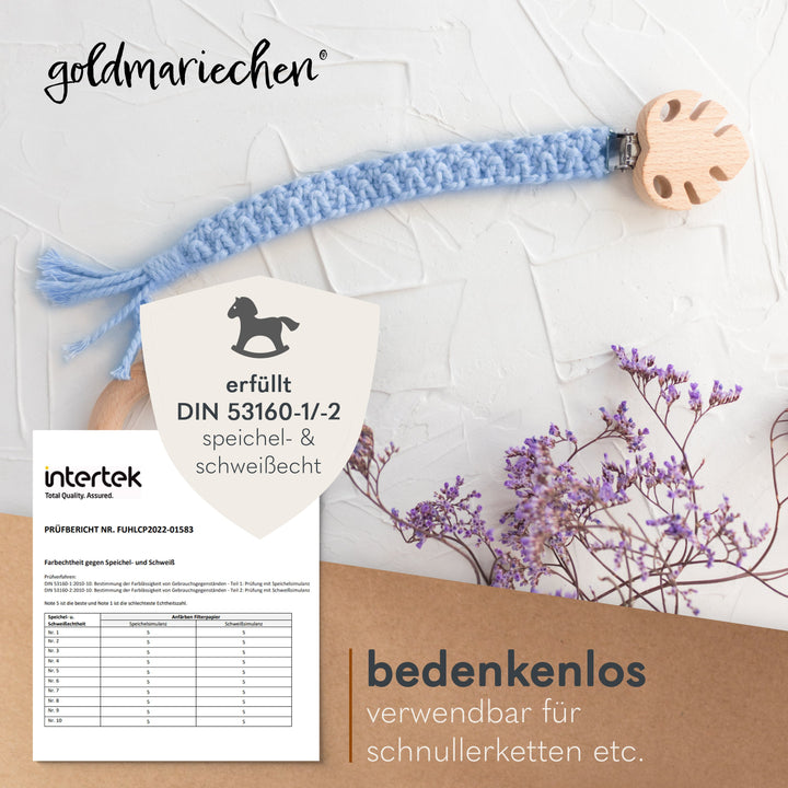 schnullerkette himmelblau schnullerkette himmelblau