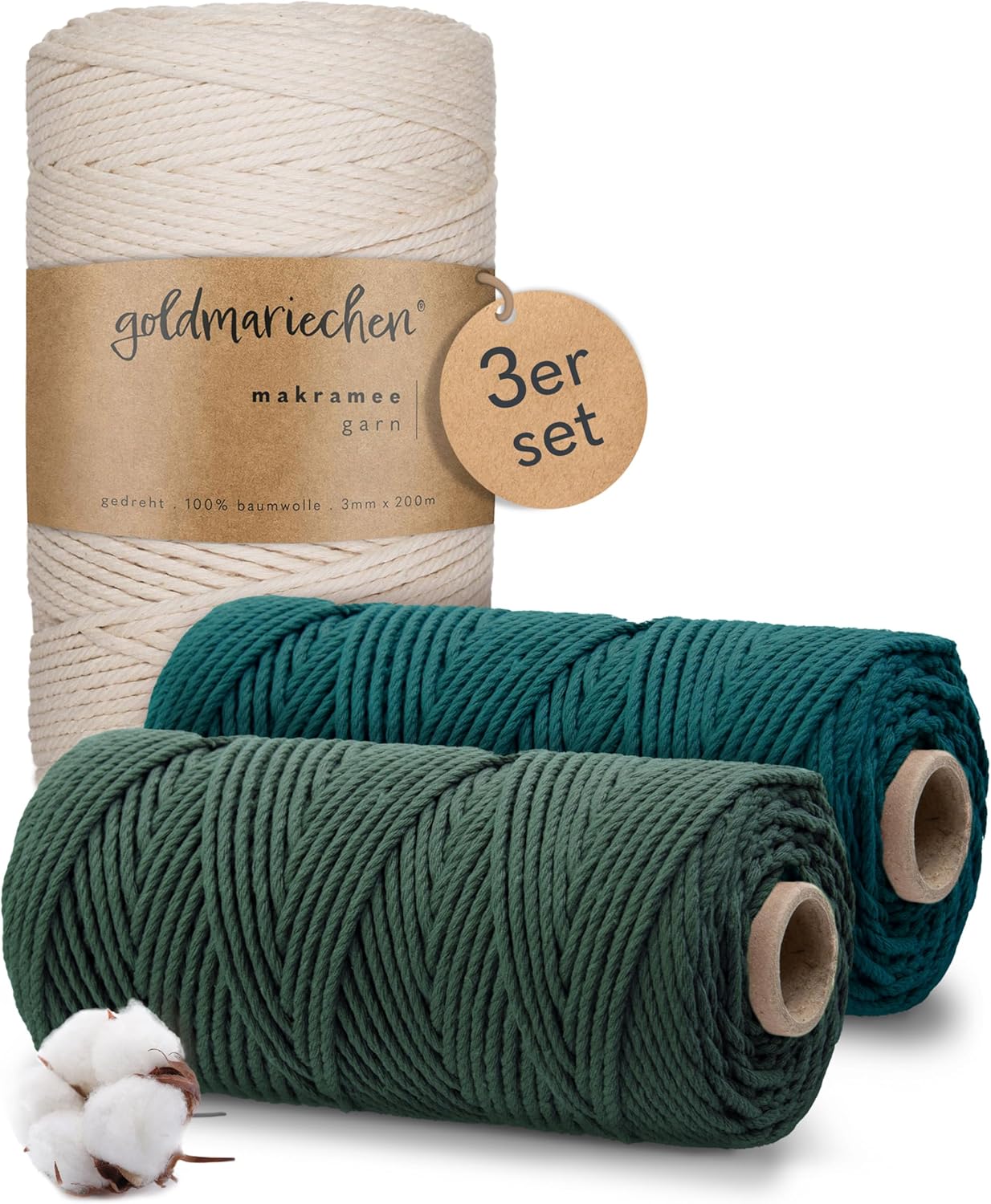 goldmariechen® makramee garn abendwald geschenkset