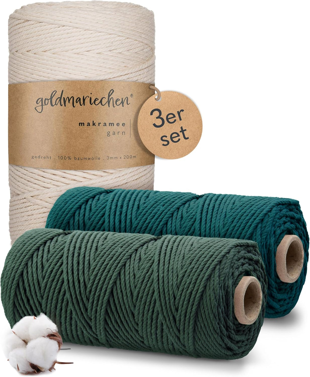 goldmariechen® makramee garn abendwald geschenkset