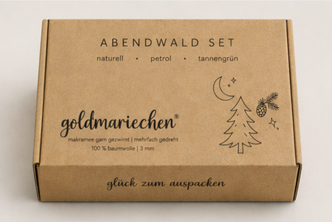 goldmariechen® makramee garn abendwald geschenkset