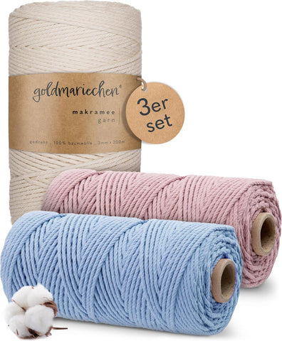 goldmariechen® makramee garn babywunder geschenkset