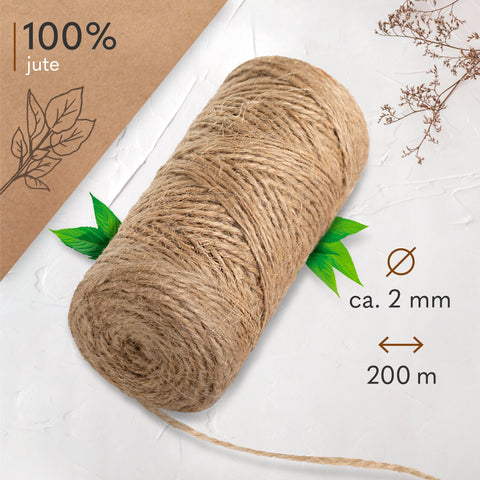 goldmariechen® jute garn | ca. 2mm x 200m