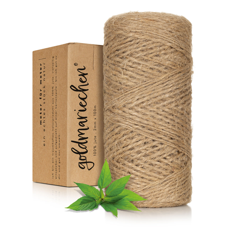 Jute Garn 2mm 100m