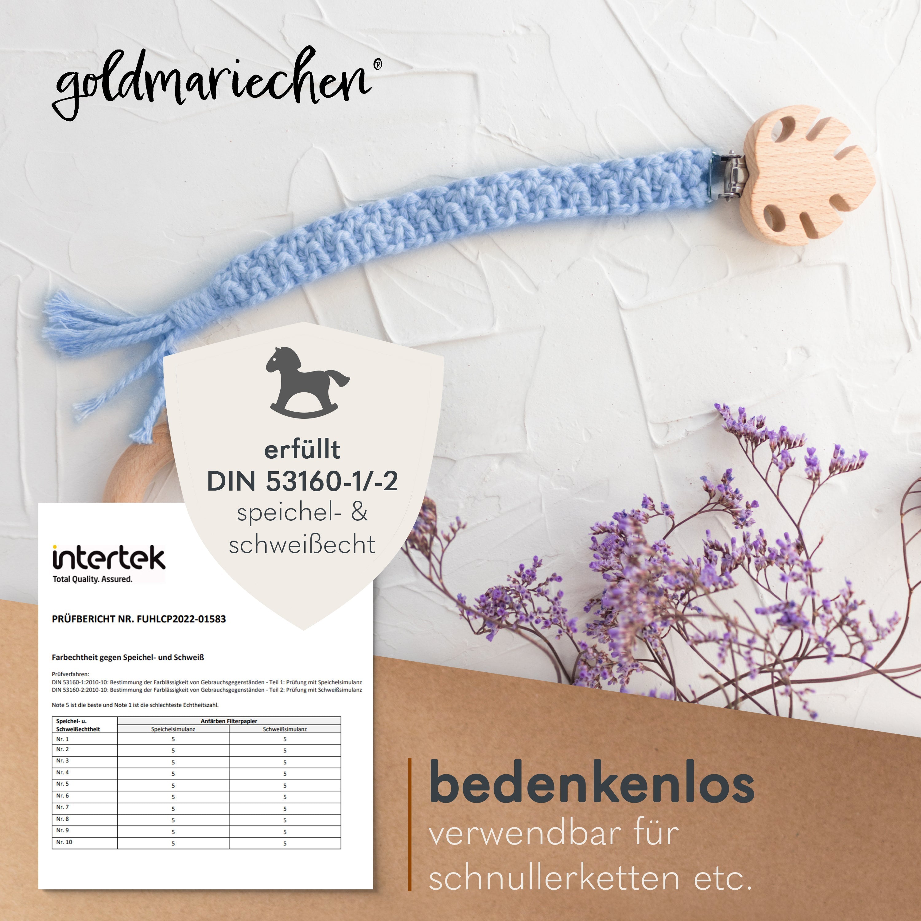 schnullerkette himmelblau