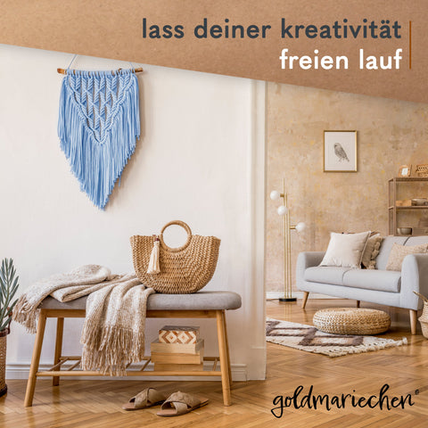 Stimmungsbild Wandbehang himmelblau