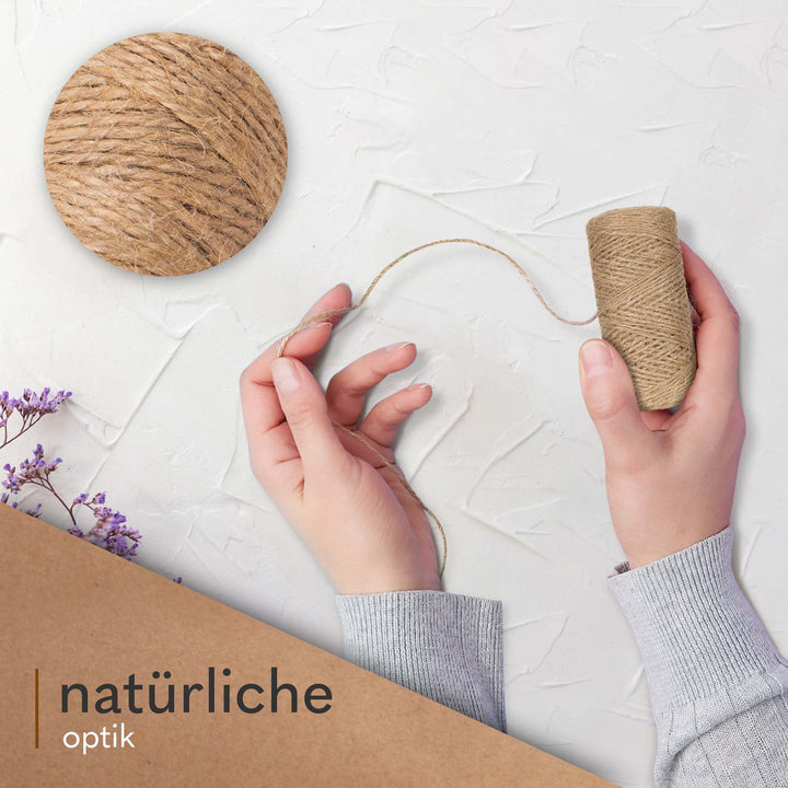 natürliche Struktur des Garns